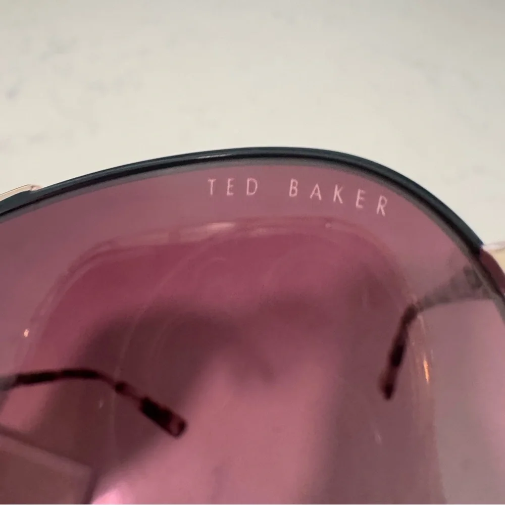 ONE DAY SALE✨ Ted Baker Pink and Gold Aviator Sunglasses with Gradient Lenses
